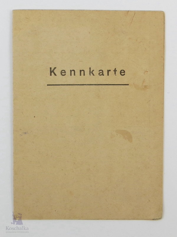 BRD, frühe Kennkarte - Bremen 1946, Original