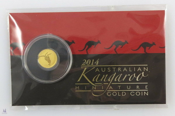 Australien, Känguru Kangaroo, 2 Dollar Goldmünze, 2014, P.P.