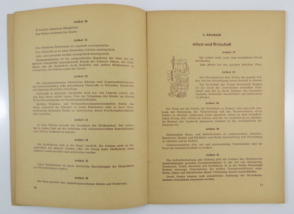 Die Landesverfassung der Freien Hansestadt Bremen von 1956, Taschenbuch