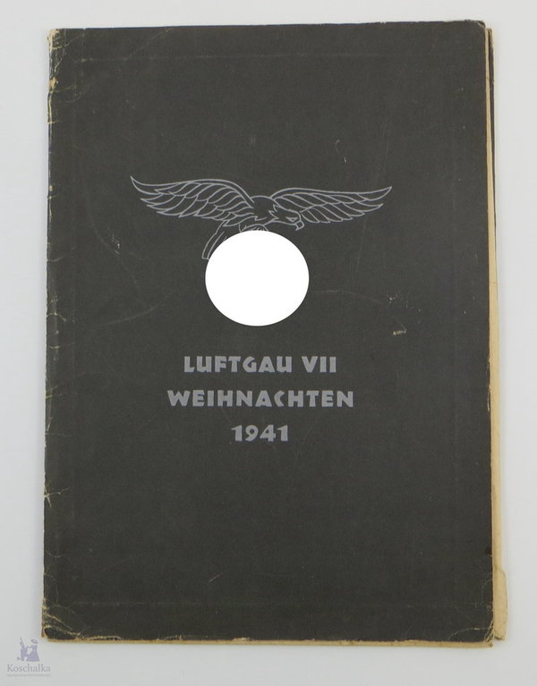 Bildmappe Luftgau VII - Weihnachten 1941, III. Reich, Original