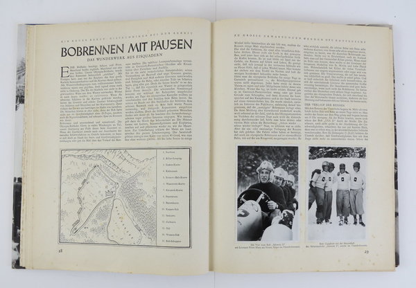 Bücher "Olympia 1936 in Berlin und Garmisch-Partenkirchen" Band 1 + 2, III. Reich, Original