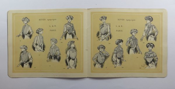 Französischer Damenmode-Katalog, Lecome & Rosenberg Paris, 12 Seiten, 1909/10, Original