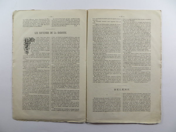 Frauenzeitschrift "Le Journal des Dames et des Demoiselles", 1863-1864, No. 1, Original