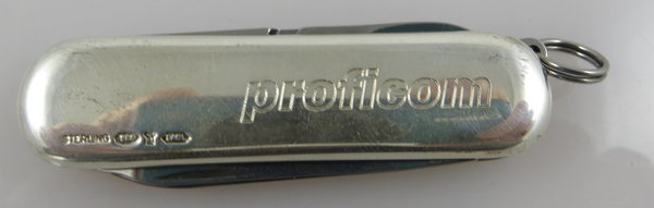 Edles Schweizer Taschenmesser aus 925er Silber, Victorinox, mit originalem Etui