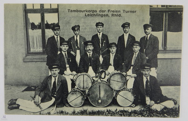 AK / Postkarte,Tambourkorps der freien Turner Leichlingen, Rhid., Original