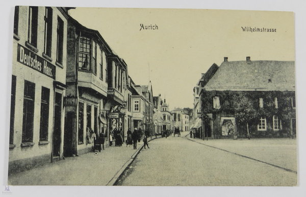 AK / Postkarte, historisch, Aurich, Wilhelmstrasse, Original