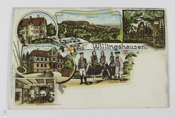 AK / Postkarte, historisch, Gruss aus Willingshausen, Original
