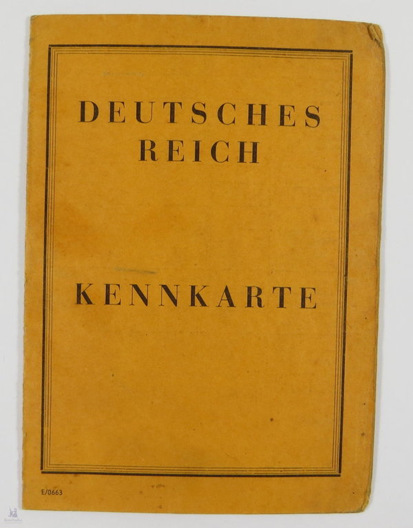Kennkarte, Deutsches Reich, Kiel am 24.11.1945, Original