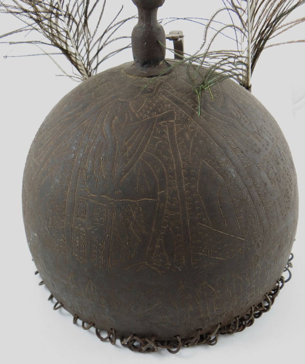 Vintage Kulah Khud, Persischer Helm/Pickelhaube, Osmanischer Reiterhelm