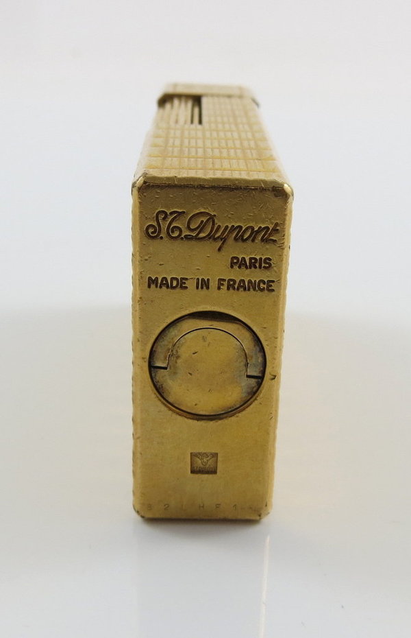 Vintage Gasfeuerzeug, S.T. Dupont Paris, original, vergoldet
