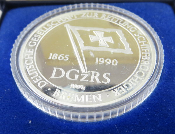 Bremen, Medaille,"Deutsche Gesellschaft zur Rettung Sciffbrüchiger", Silber, Original