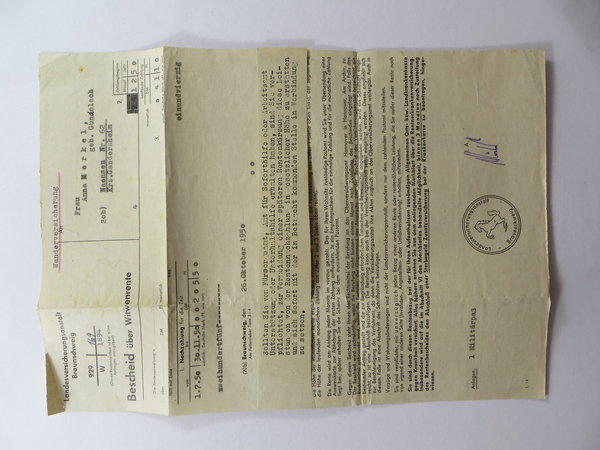 NSDAP Dokumente-Nachlass Kassenleiter der Ortsgruppe Naensen, III. Reich, Original