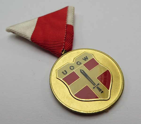 Österreich, Medaille der Wiener Unteroffiziersgesellschaft (UOGW) im Etui, Original