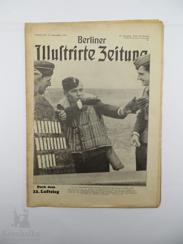 Berliner Illustrierte Zeitung Nr. 38, 19. September 1940, 49. Jahrgang, Original