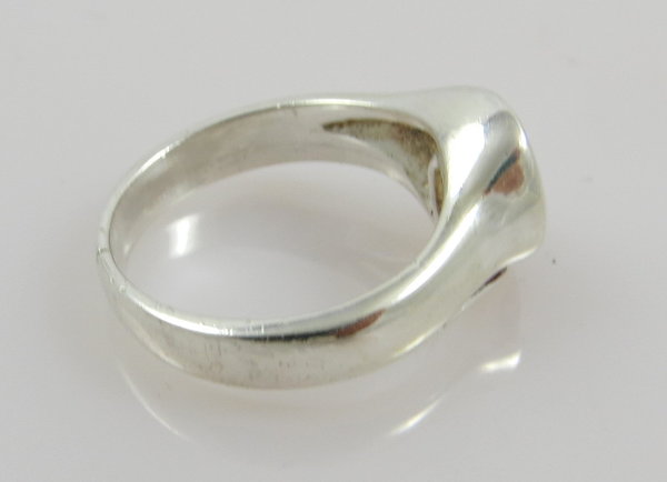 Vintage 925er Silber Amethyst Ring, Gr. 54, Meisterarbeit um 1980/90