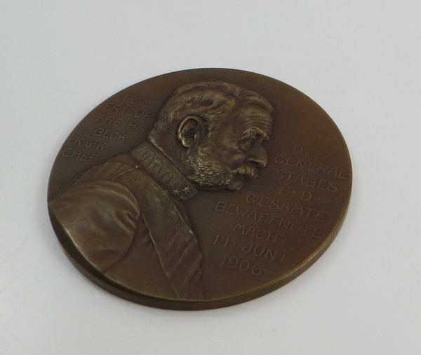 Österreich, Bronzemedaille Friedrich Freiherr von Beck, Original