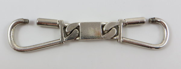 Vintage 925er Silber Schlüsselanhänger, Länge ca. 98 mm, "WEMPE"