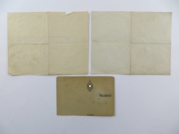 Dokumente eines verwundeten Trägers des Eisernen Kreuzes, Original