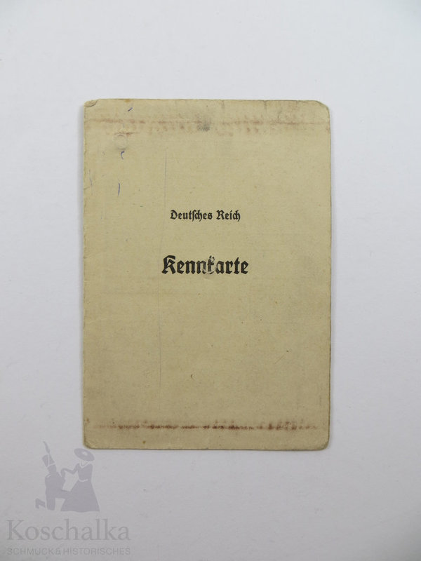 BRD, frühe Kennkarte, Deutsches Reich, Original