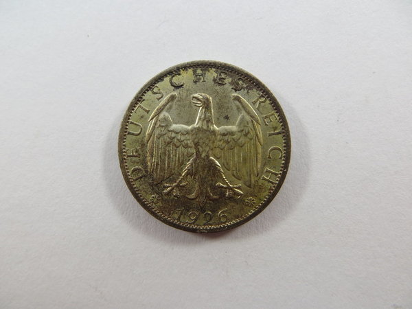 Weimarer Republik, 2 Mark 1926 A, Silber, Erh. vz minus, nicht gereinigt