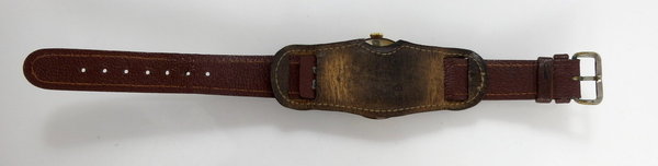 Kriegsersatz Kunststoff Armbanduhr, Celluloseacetat, Pat. DRGM, Selten, 2. WK, Original
