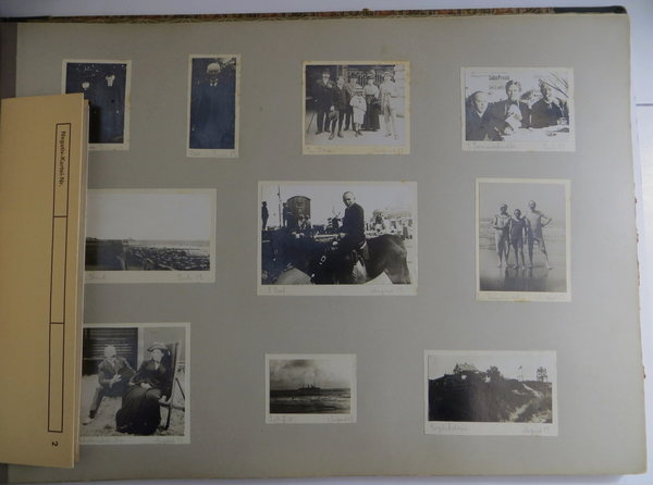 Fotoalbum Bremen-Vegesack von 1900-1917, u.a. von Gefangenen aus dem 1. WK, Original