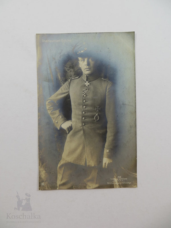 AK / Postkarte, Oberleutnant Bölcke, 1. Weltkrieg, Original