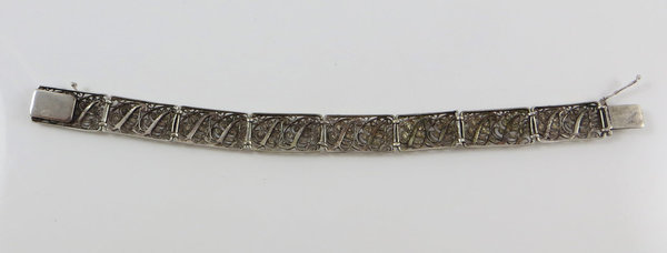 Antikes Filigranes 835er Silber Armband , Handarbeit um 1930