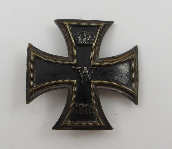 Eisernes Kreuz der 1. Klasse mit Etui aus dem 1. Weltkrieg, Original