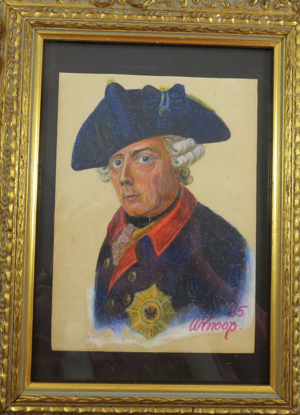 Portraitbild König Friedrich der Große, Preußisches Königreich