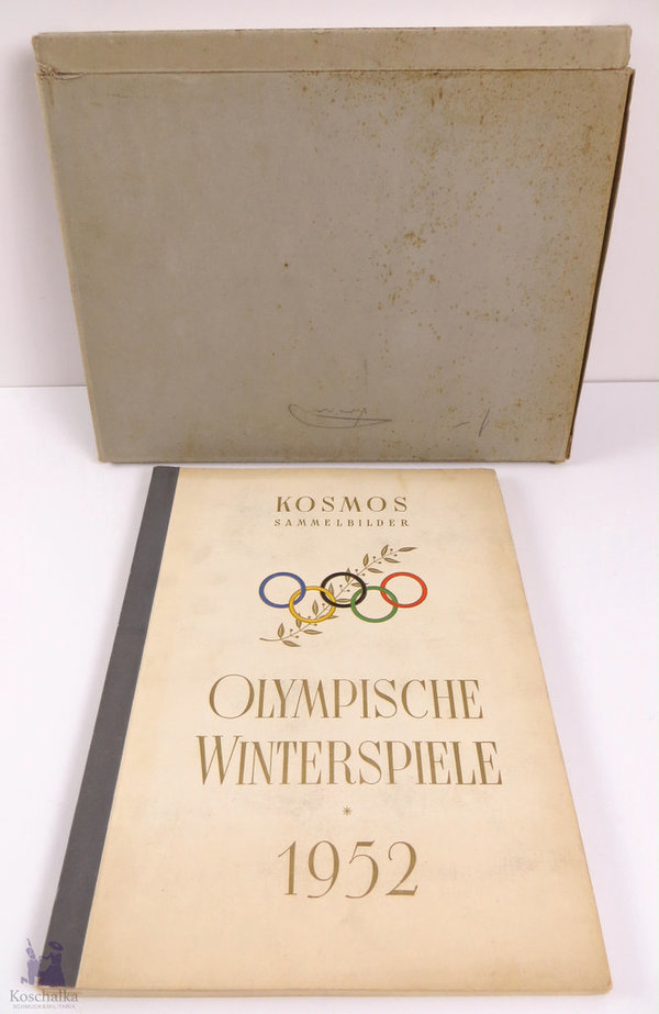 Sammelbilderalbum "Olympische Winterspiele 1952" mit Schuber, vollständig
