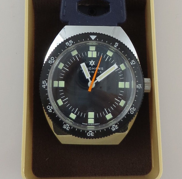 Vintage Junghans 17 Jewels - Schöne klassische Armbanduhr der 70er Jahre, neuwertig! Mit Etui