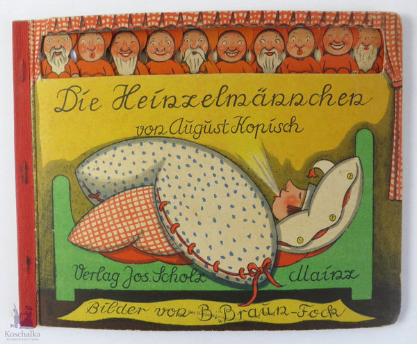 Antikes Buch "Die Heinzelmännchen" von August Kopisch