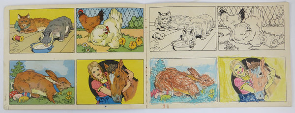 Vintage Postkarten Bilderbuch um 1948/50