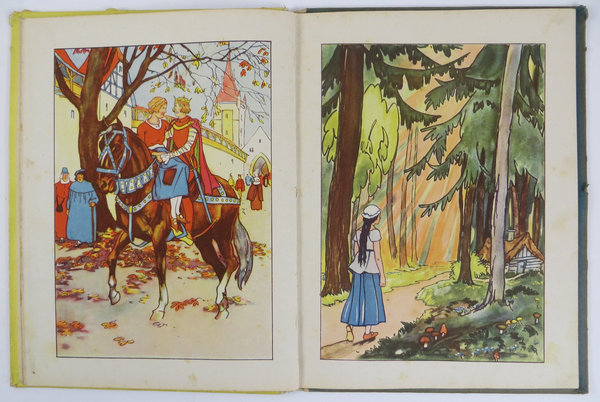 Antikes Buch "Die schönsten Grimms Märchen" mit Bildern von C. Lindenberg, um 1940