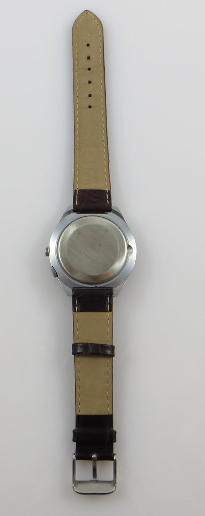 Vintage UdSSR Russland AURORA Armbanduhr mit 24 Stunden Ziffernblatt und Zeitzonen