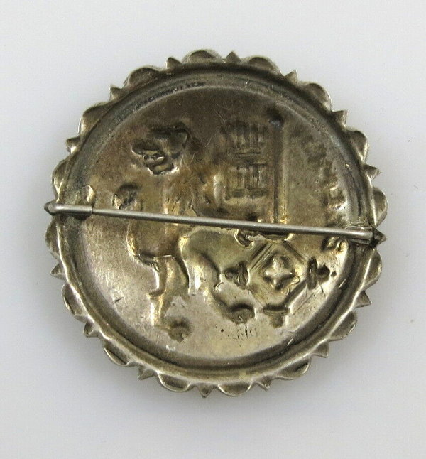 Antike 800er Silber Brosche "Bremer Schlüssel", Bremen, Original