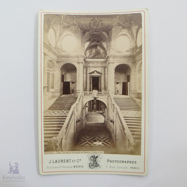 Antikes Foto des Königspalasts in Sevilla, Spanien, von  J. Laurent et Cie, Madrid