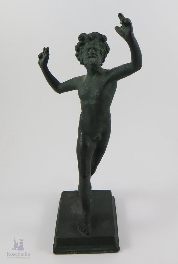 Bronzefigur "Tanzender Faun" - Fauno Danzante aus Pompeji, 30 cm