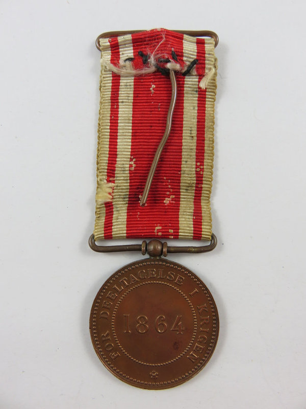 Medaille für Beteiligung am Deutsch-Dänischen Krieg 1864, selten, Original