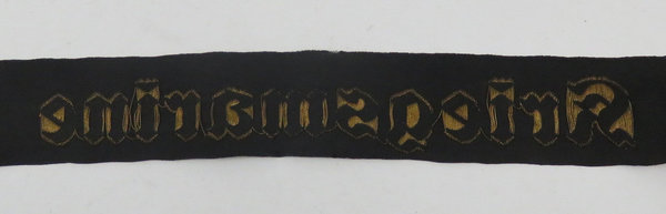 Kriegsmarine Mützenband "Kriegsmarine", ca. 165 cm, 2. Weltkrieg, Original