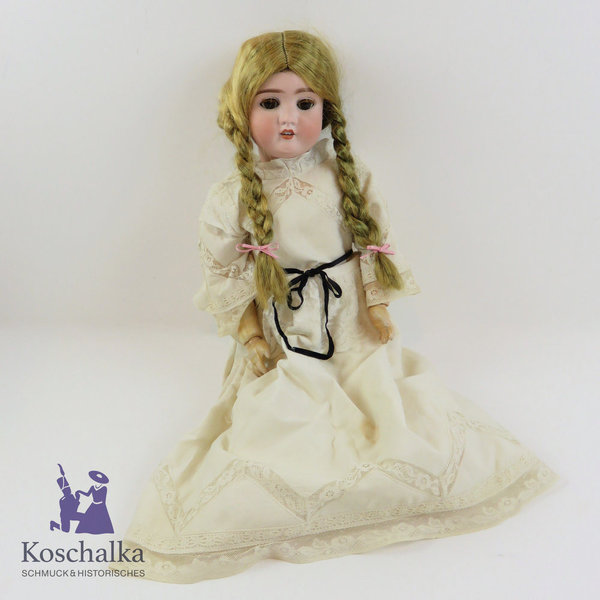 Antike Porzellan / Biskuit Puppe, Made in Germany, 58 cm