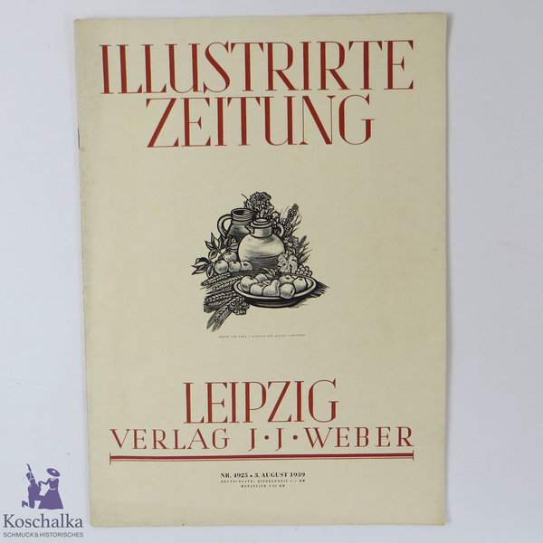 Illustrierte Zeitung Leipzig, Nr. 4925, 3. August 1939