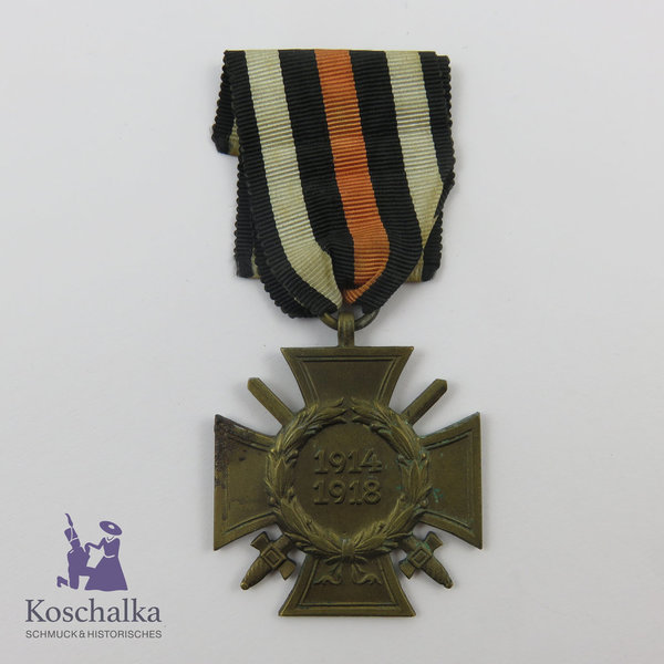 Ehrenkreuz für Frontkämpfer 1914-1918, Herst. G3, Original, selten