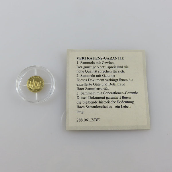 585er Goldmünze, BRD, 25 Jahre Mauerfall