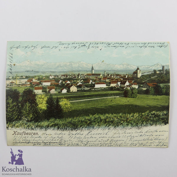 AK / Postkarte "Kaufbeuren", gelaufen 1907